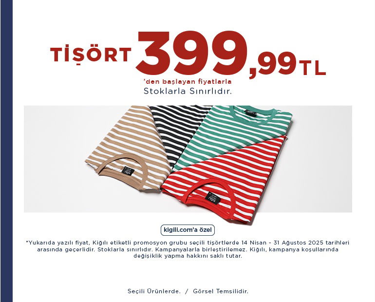 Tişört 399.99 TL'den