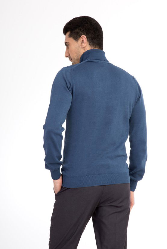 Erkek Giyim - Balıkçı Yaka Regular Fit Triko Kazak