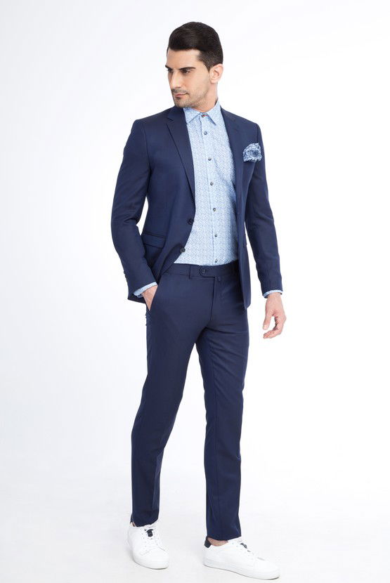 Erkek Giyim - Süper Slim Fit Takım Elbise