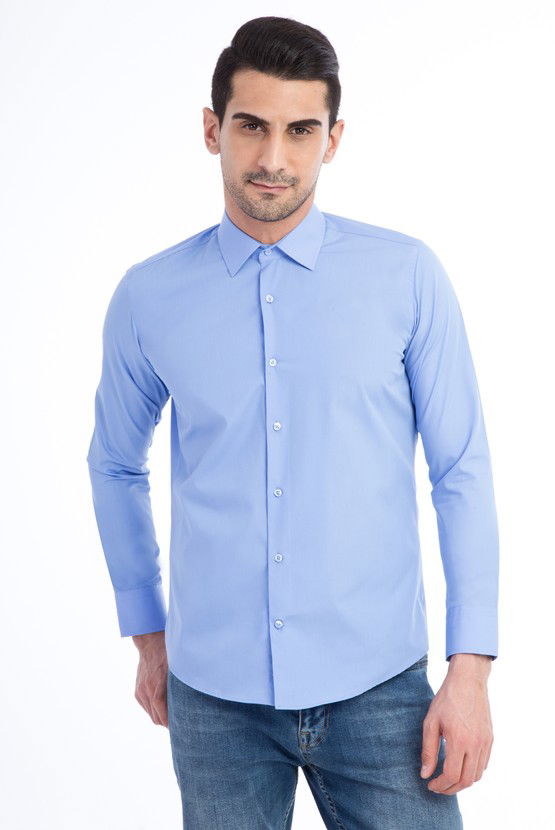 Erkek Giyim - Uzun Kol Slim Fit Gömlek