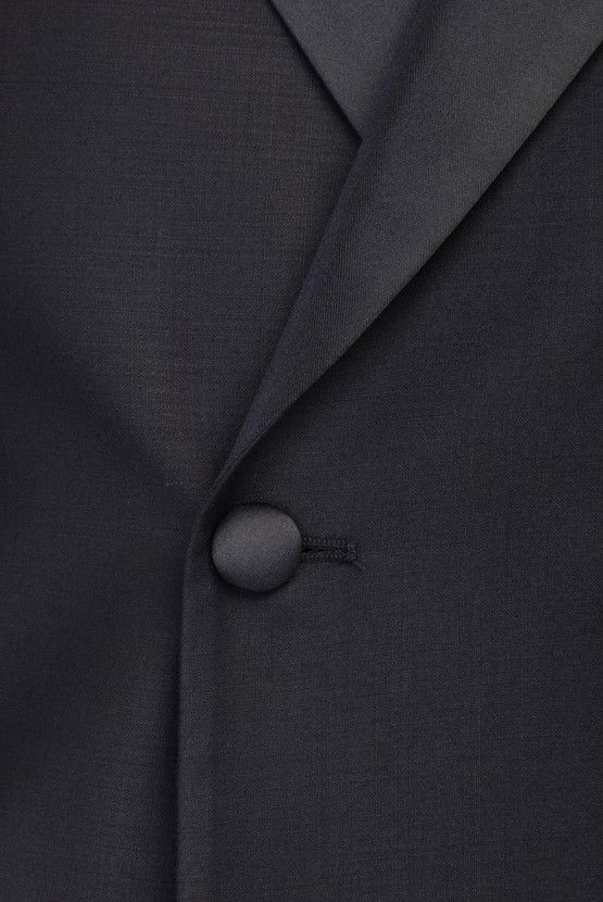 Erkek Giyim - Slim Fit Kruvaze Smokin / Damatlık
