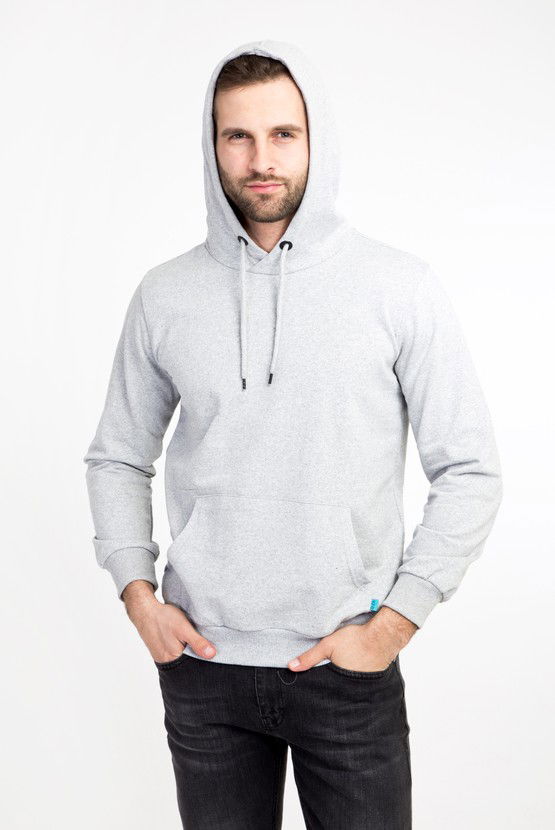 Erkek Giyim - Kapüşonlu Cepli Sweatshirt