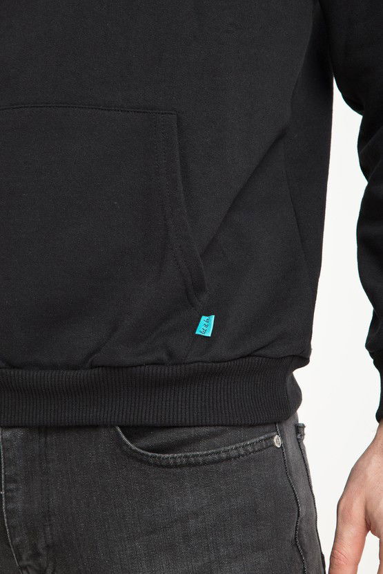 Erkek Giyim - Kapüşonlu Cepli Sweatshirt