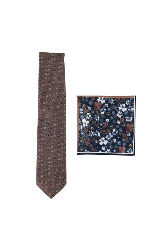 Erkek Giyim - 2'li Kravat Mendil Set