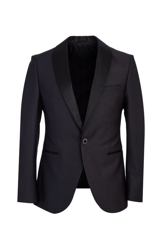 Erkek Giyim - Slim Fit Şal Yaka Smokin / Damatlık