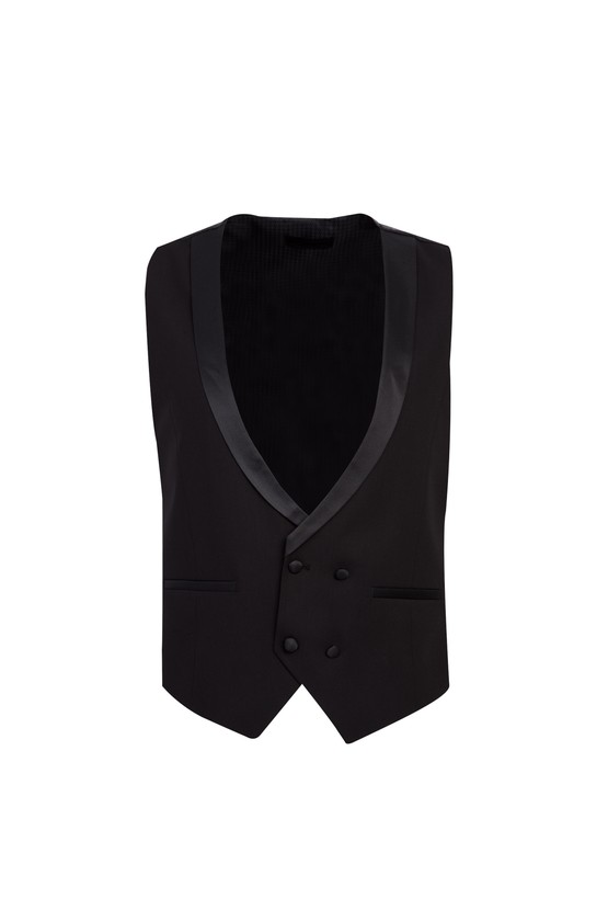Erkek Giyim - Slim Fit Dar Kesim Mono Yaka Smokin / Damatlık & Set