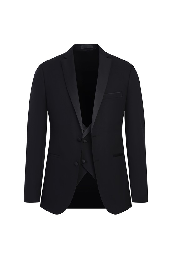 Erkek Giyim - Slim Fit Dar Kesim Mono Yaka Smokin / Damatlık & Set