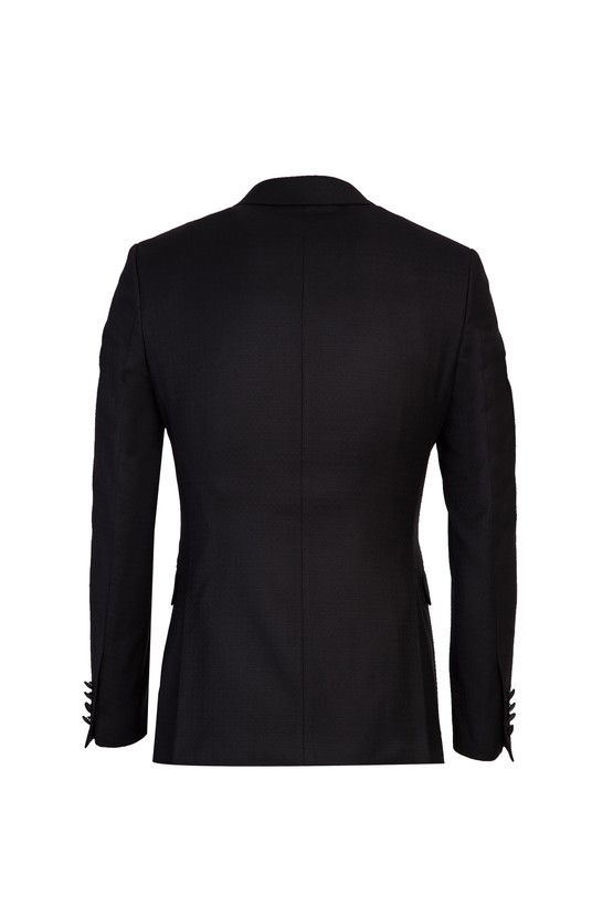 Erkek Giyim - Mono Yaka Yelekli Slim Fit Smokin / Damatlık