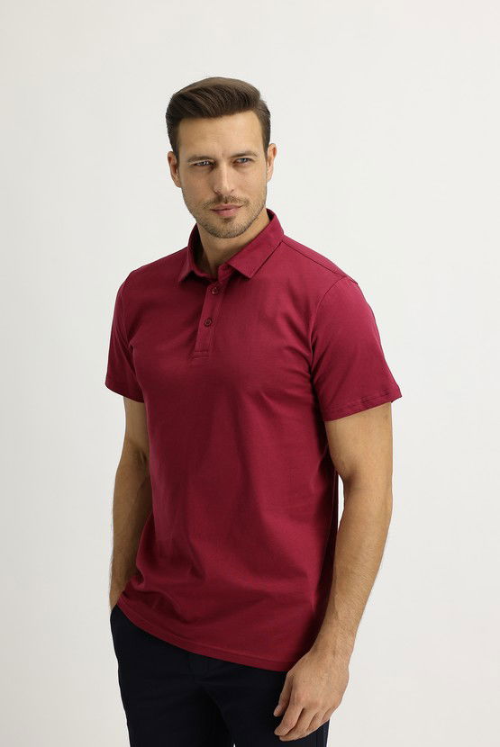 Erkek Giyim - Polo Yaka Regular Fit Tişört