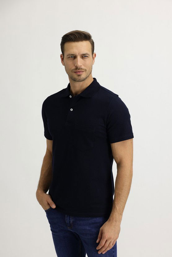 Erkek Giyim - Polo Yaka Regular Fit Tişört