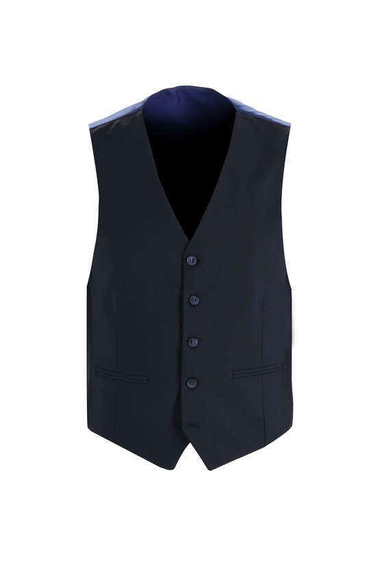 Erkek Giyim - Slim Fit Dar Kesim Yelekli Takım Elbise