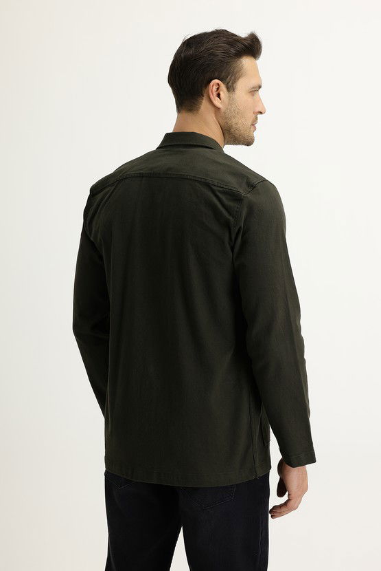 Erkek Giyim - Slim Fit Shacket Gömlek / Mont