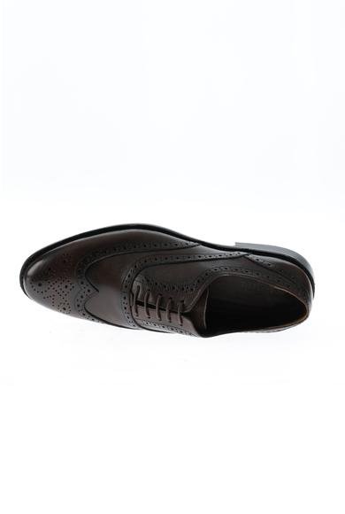 Erkek Giyim - ORTA KAHVE 40 Beden Bağcıklı Klasik Deri Ayakkabı