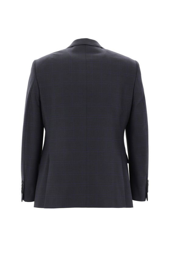 Erkek Giyim - Slim Fit Dar Kesim Ekose Takım Elbise
