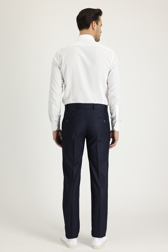 Erkek Giyim - Slim Fit Klasik Desenli Pantolon