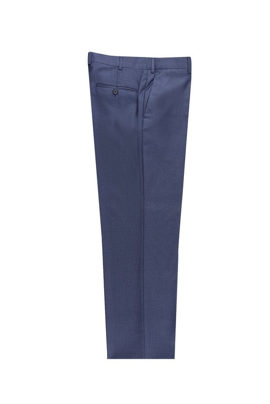 Erkek Giyim - Slim Fit Dar Kesim Desenli Klasik Kumaş Pantolon