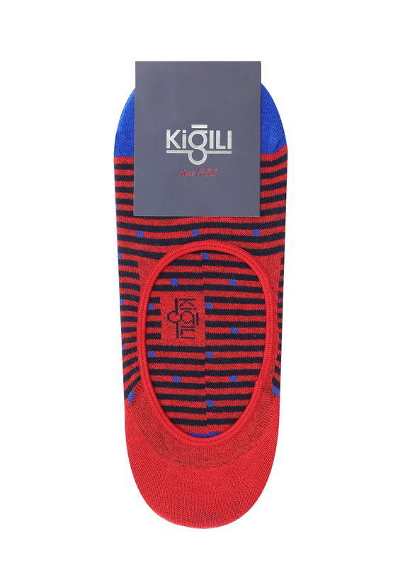 Erkek Giyim - 2'li Pamuklu Desenli Loafer Çorap Seti