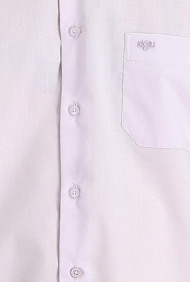 Erkek Giyim - LİLA M Beden Uzun Kol Klasik Pamuklu Gömlek