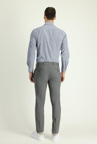 Erkek Giyim - ORTA GRİ 60 Beden Likralı Klasik Kumaş Pantolon