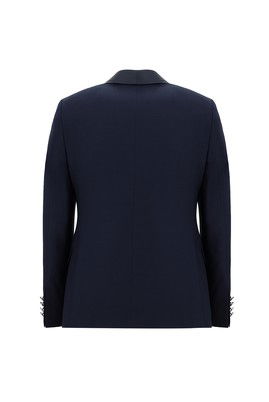 Slim Fit Dar Kesim Şal Yaka Yelekli Smokin & Damatlık_2