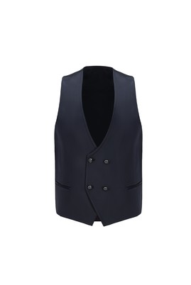 Slim Fit Dar Kesim Şal Yaka Yelekli Smokin & Damatlık_3
