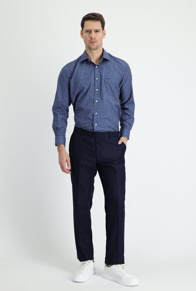 Erkek Giyim - KOYU LACİVERT 50 Beden Klasik Kumaş Pantolon