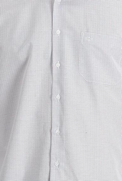 Erkek Giyim - AÇIK KIRMIZI XXL Beden Uzun Kol Klasik Kareli Pamuklu Gömlek