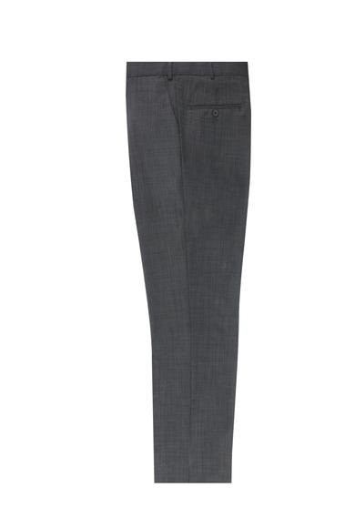 Erkek Giyim - KOYU FÜME 64 Beden Yünlü Klasik Kumaş Pantolon