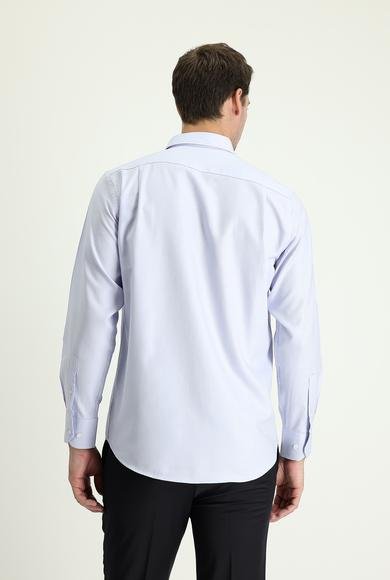 Erkek Giyim - AÇIK MAVİ XXL Beden Uzun Kol Regular Fit Oxford Pamuk Gömlek