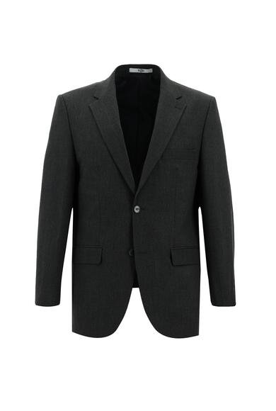 Erkek Giyim - KOYU FÜME 54 Beden Klasik Takım Elbise