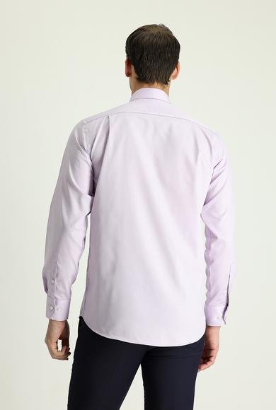 Erkek Giyim - LİLA L Beden Uzun Kol Non Iron Pamuklu Gömlek