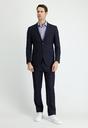  KOYU LACİVERT  Slim Fit Dar Kesim Yünlü Klasik Takım Elbise