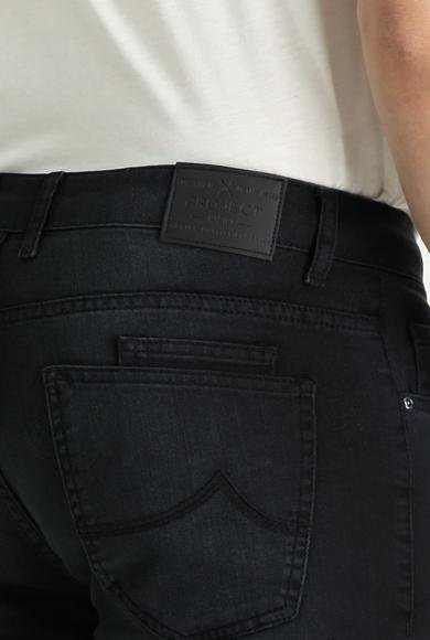 Erkek Giyim - SİYAH 54 Beden Super Slim Fit Ekstra Dar Kesim Likralı Denim Pantolon