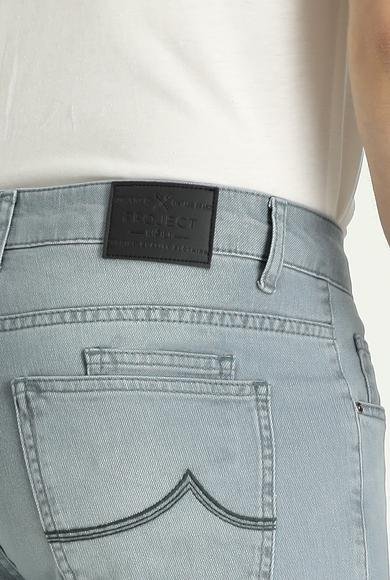 Erkek Giyim - İNDİGO 46 Beden Super Slim Fit Ekstra Dar Kesim Likralı Denim Pantolon