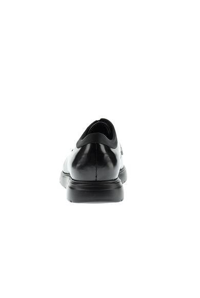 Erkek Giyim - Siyah 41 Beden Bağcıklı Casual Deri Ayakkabı