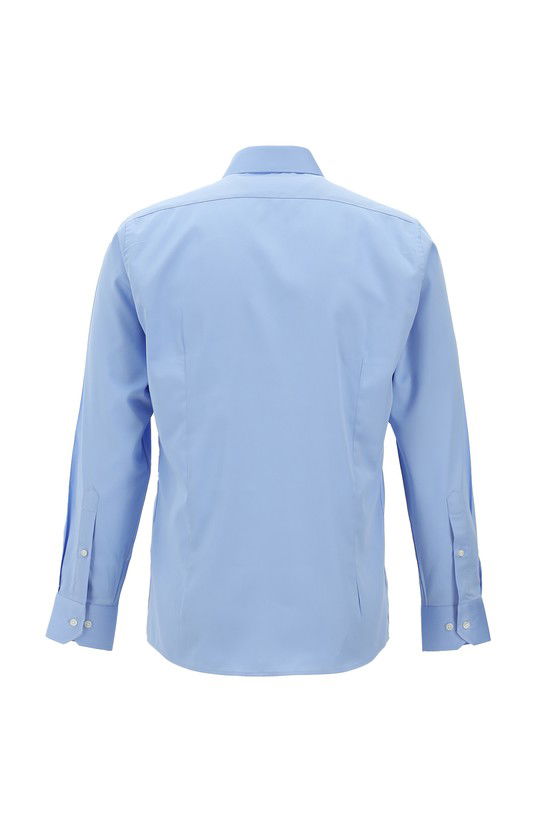Erkek Giyim - Uzun Kol Slim Fit Dar Kesim Klasik Pamuk Gömlek