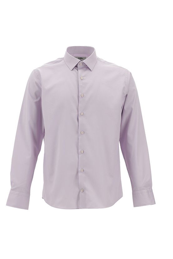 Erkek Giyim - Uzun Kol Slim Fit Dar Kesim Klasik Non Iron Pamuklu Gömlek