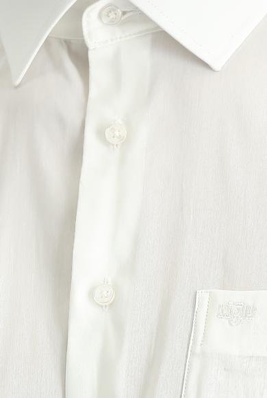Erkek Giyim - Beyaz XXL Beden Uzun Kol Klasik Pamuklu Gömlek