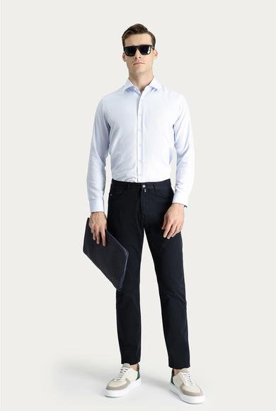 Erkek Giyim - ORTA ANTRASİT 48 Beden Super Slim Fit Ekstra Dar Kesim Fit Pamuk Kanvas / Chino Pantolon