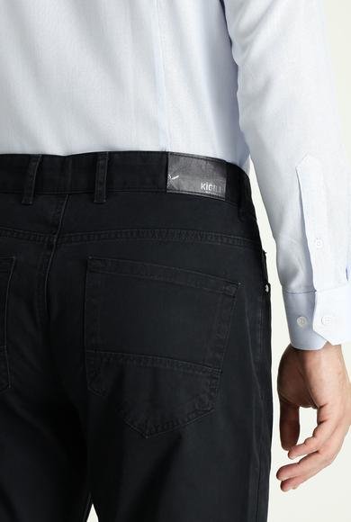Erkek Giyim - ORTA ANTRASİT 48 Beden Super Slim Fit Ekstra Dar Kesim Fit Pamuk Kanvas / Chino Pantolon