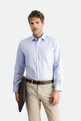 Uzun Kol Klasik Oxford Non Iron Pamuklu Gömlek