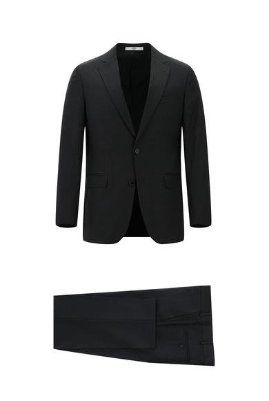 Erkek Giyim - KOYU FÜME 52 Beden Klasik Takım Elbise