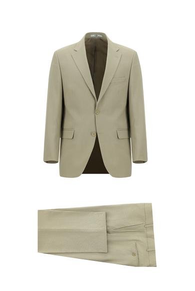 Erkek Giyim - AÇIK BEJ 50 Beden Klasik Takım Elbise