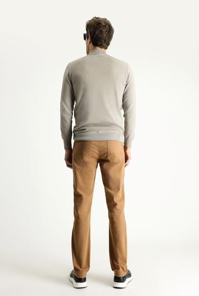 Erkek Giyim - TABA 46 Beden Slim Fit Dar Kesim Likralı Kanvas / Chino Pantolon