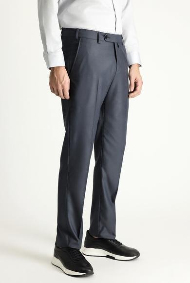 Erkek Giyim - KOYU FÜME 54 Beden Klasik Kumaş Pantolon