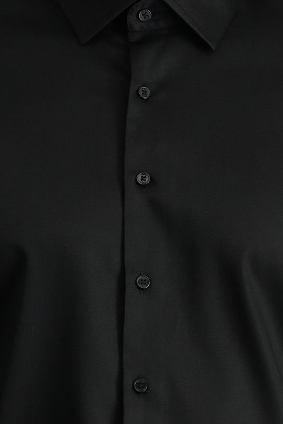 Erkek Giyim - Uzun Kol Slim Fit Dar Kesim Klasik Pamuk Gömlek