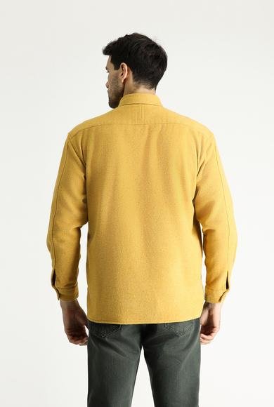 Erkek Giyim - HARDAL M Beden Uzun Kol Oversize Oduncu Pamuklu Gömlek
