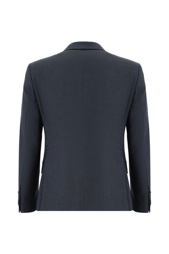 Erkek Giyim - Super Slim Fit Ekstra Dar Kesim Klasik Desenli Takım Elbise