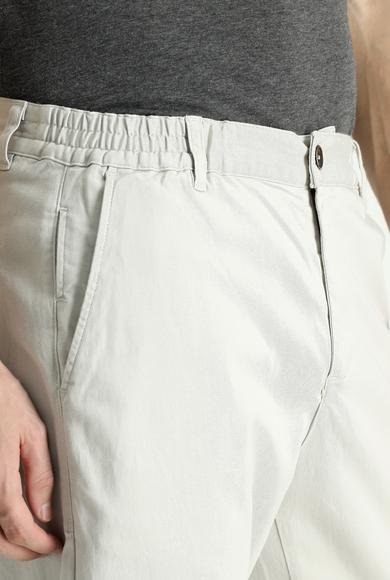 Erkek Giyim - TAŞ 50 Beden Slim Fit Dar Kesim Beli Lastikli Likralı Pantolon