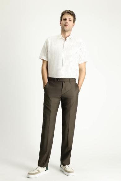 Erkek Giyim - AÇIK KAHVE 50 Beden Klasik Kumaş Pantolon